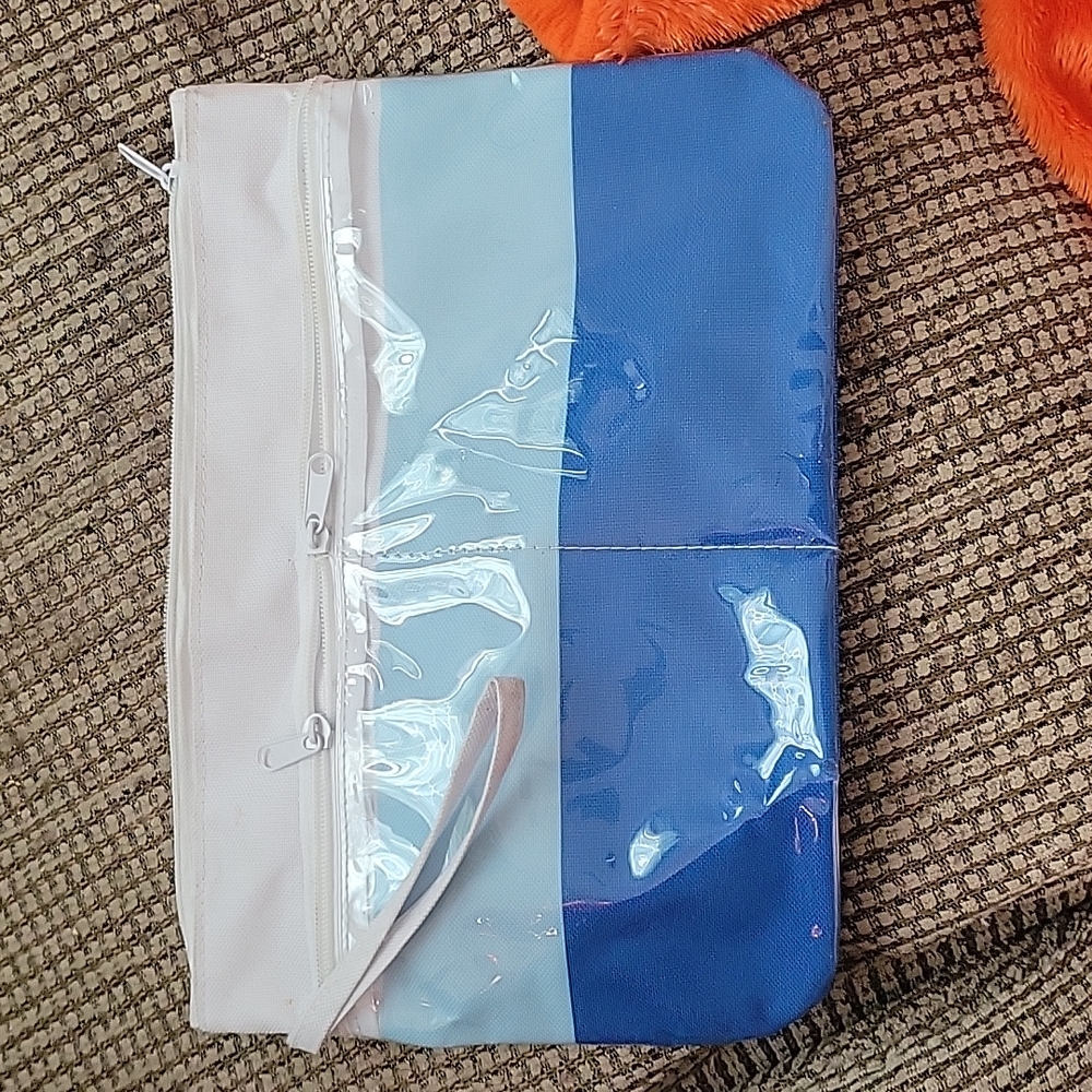 LIKE NEW BLUE and WHITE Bag